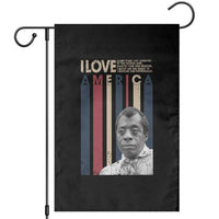 James Baldwin American Patriotic Garden Flag I Love America More Than Any Country Retro - Wonder Print Shop