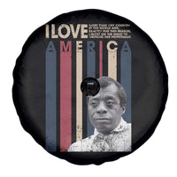 James Baldwin American Patriotic Spare Tire Cover I Love America More Than Any Country Retro - Wonder Print Shop