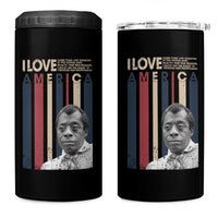 James Baldwin American Patriotic 4 in 1 Can Cooler Tumbler I Love America More Than Any Country Retro - Wonder Print Shop