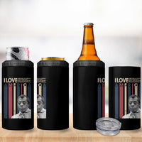 James Baldwin American Patriotic 4 in 1 Can Cooler Tumbler I Love America More Than Any Country Retro - Wonder Print Shop
