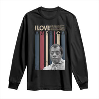 James Baldwin American Patriotic Long Sleeve Shirt I Love America More Than Any Country Retro - Wonder Print Shop