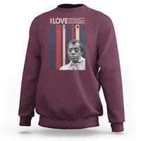 James Baldwin American Patriotic Sweatshirt I Love America More Than Any Country Retro - Wonder Print Shop