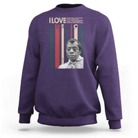 James Baldwin American Patriotic Sweatshirt I Love America More Than Any Country Retro - Wonder Print Shop