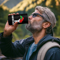 Stand With Sudan Power Fist 4 in 1 Can Cooler Tumbler Sudan Flag Activist Peace and Protest - Wonder Print Shop