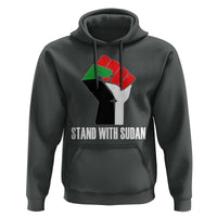 Stand With Sudan Power Fist Hoodie Sudan Flag Activist Peace and Protest - Wonder Print Shop