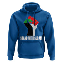 Stand With Sudan Power Fist Hoodie Sudan Flag Activist Peace and Protest - Wonder Print Shop
