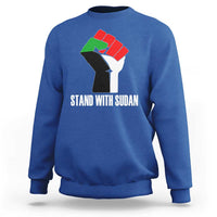 Stand With Sudan Power Fist Sweatshirt Sudan Flag Activist Peace and Protest - Wonder Print Shop