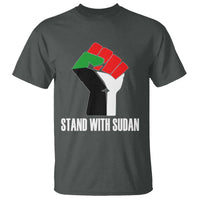 Stand With Sudan Power Fist T Shirt Sudan Flag Activist Peace and Protest - Wonder Print Shop