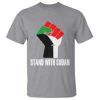 Stand With Sudan Power Fist T Shirt Sudan Flag Activist Peace and Protest - Wonder Print Shop