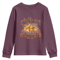 Chicken Nuggets Youth Sweatshirt Heavy Metal World Tour Hardcore Music