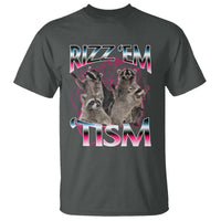 Funny Autism Raccoon Meme T Shirt Rizz Em With The Tism Autistic Raccoons - Wonder Print Shop