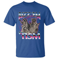Funny Autism Raccoon Meme T Shirt Rizz Em With The Tism Autistic Raccoons - Wonder Print Shop
