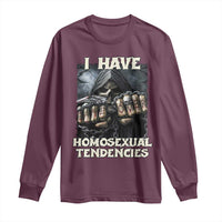 Skeleton Meme Long Sleeve Shirt I Have Homosexual Tendencies Funny Edgy Hard Cringe