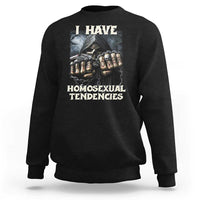Skeleton Meme Sweatshirt I Have Homosexual Tendencies Funny Edgy Hard Cringe - Wonder Print Shop