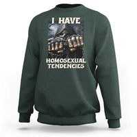 Skeleton Meme Sweatshirt I Have Homosexual Tendencies Funny Edgy Hard Cringe - Wonder Print Shop