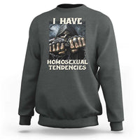 Skeleton Meme Sweatshirt I Have Homosexual Tendencies Funny Edgy Hard Cringe - Wonder Print Shop