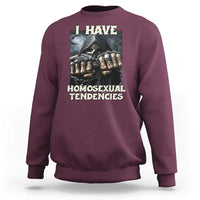 Skeleton Meme Sweatshirt I Have Homosexual Tendencies Funny Edgy Hard Cringe - Wonder Print Shop