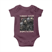 Skeleton Meme Baby Onesie Tummy Ache Survivor Funny Cool Edgy Hard Cringe TS02