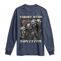 Skeleton Meme Long Sleeve Shirt Tummy Ache Survivor Funny Cool Edgy Hard Cringe TS02