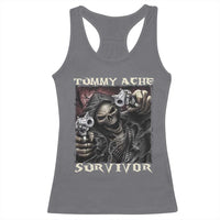 Skeleton Meme Racerback Tank Top Tummy Ache Survivor Funny Cool Edgy Hard Cringe TS02