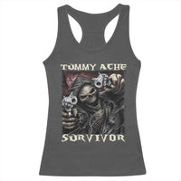 Skeleton Meme Racerback Tank Top Tummy Ache Survivor Funny Cool Edgy Hard Cringe TS02