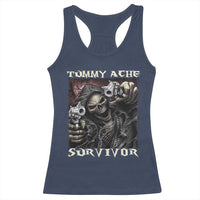 Skeleton Meme Racerback Tank Top Tummy Ache Survivor Funny Cool Edgy Hard Cringe TS02