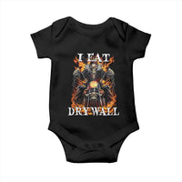 Funny Cringe Hard Skeleton Meme Baby Onesie I Eat Drywall