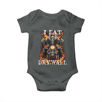 Funny Cringe Hard Skeleton Meme Baby Onesie I Eat Drywall