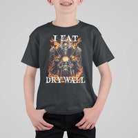 Funny Cringe Hard Skeleton Meme T Shirt For Kid I Eat Drywall - Wonder Print Shop