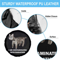 Funny Cat Meme Spare Tire Cover I Am Contaminated With Radiation Humorous Oddly Specific