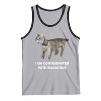 Funny Cat Meme Tank Top I Am Contaminated With Radiation Humorous Oddly Specific