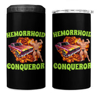 Hemorrhoid Conqueror 4 in 1 Can Cooler Tumbler Funny Oddly Specific Dank Meme Absurd Muscle Car