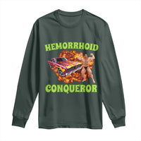 Hemorrhoid Conqueror Long Sleeve Shirt Funny Oddly Specific Dank Meme Absurd Muscle Car