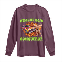 Hemorrhoid Conqueror Long Sleeve Shirt Funny Oddly Specific Dank Meme Absurd Muscle Car
