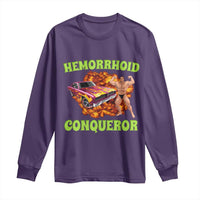 Hemorrhoid Conqueror Long Sleeve Shirt Funny Oddly Specific Dank Meme Absurd Muscle Car