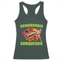 Hemorrhoid Conqueror Racerback Tank Top Funny Oddly Specific Dank Meme Absurd Muscle Car