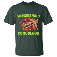 Hemorrhoid Conqueror T Shirt Funny Oddly Specific Dank Meme Absurd Muscle Car
