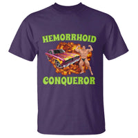 Hemorrhoid Conqueror T Shirt Funny Oddly Specific Dank Meme Absurd Muscle Car