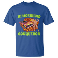 Hemorrhoid Conqueror T Shirt Funny Oddly Specific Dank Meme Absurd Muscle Car