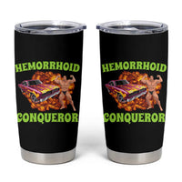 Hemorrhoid Conqueror Tumbler Cup Funny Oddly Specific Dank Meme Absurd Muscle Car