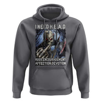 Funny Cringe Hard Skeleton Meme Hoodie I Need HEAD Hugs Encouragement Affection Devotion Middle Finger Edgy Hard Cringe