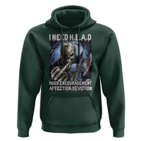 Funny Cringe Hard Skeleton Meme Hoodie I Need HEAD Hugs Encouragement Affection Devotion Middle Finger Edgy Hard Cringe