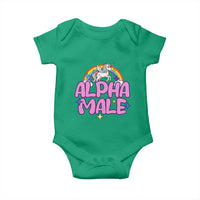 Funny Sarcastic Alpha Male Baby Onesie Unicorn Sarcastic Ironic Weird Y2K Humor