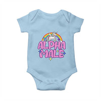 Funny Sarcastic Alpha Male Baby Onesie Unicorn Sarcastic Ironic Weird Y2K Humor