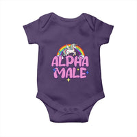 Funny Sarcastic Alpha Male Baby Onesie Unicorn Sarcastic Ironic Weird Y2K Humor