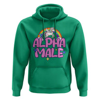 Funny Sarcastic Alpha Male Hoodie Unicorn Sarcastic Ironic Weird Y2K Humor