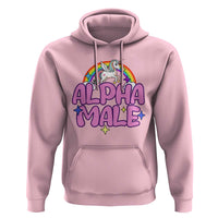Funny Sarcastic Alpha Male Hoodie Unicorn Sarcastic Ironic Weird Y2K Humor