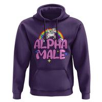 Funny Sarcastic Alpha Male Hoodie Unicorn Sarcastic Ironic Weird Y2K Humor