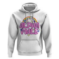 Funny Sarcastic Alpha Male Hoodie Unicorn Sarcastic Ironic Weird Y2K Humor