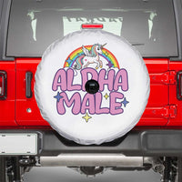 Funny Sarcastic Alpha Male Spare Tire Cover Unicorn Sarcastic Ironic Weird Y2K Humor
